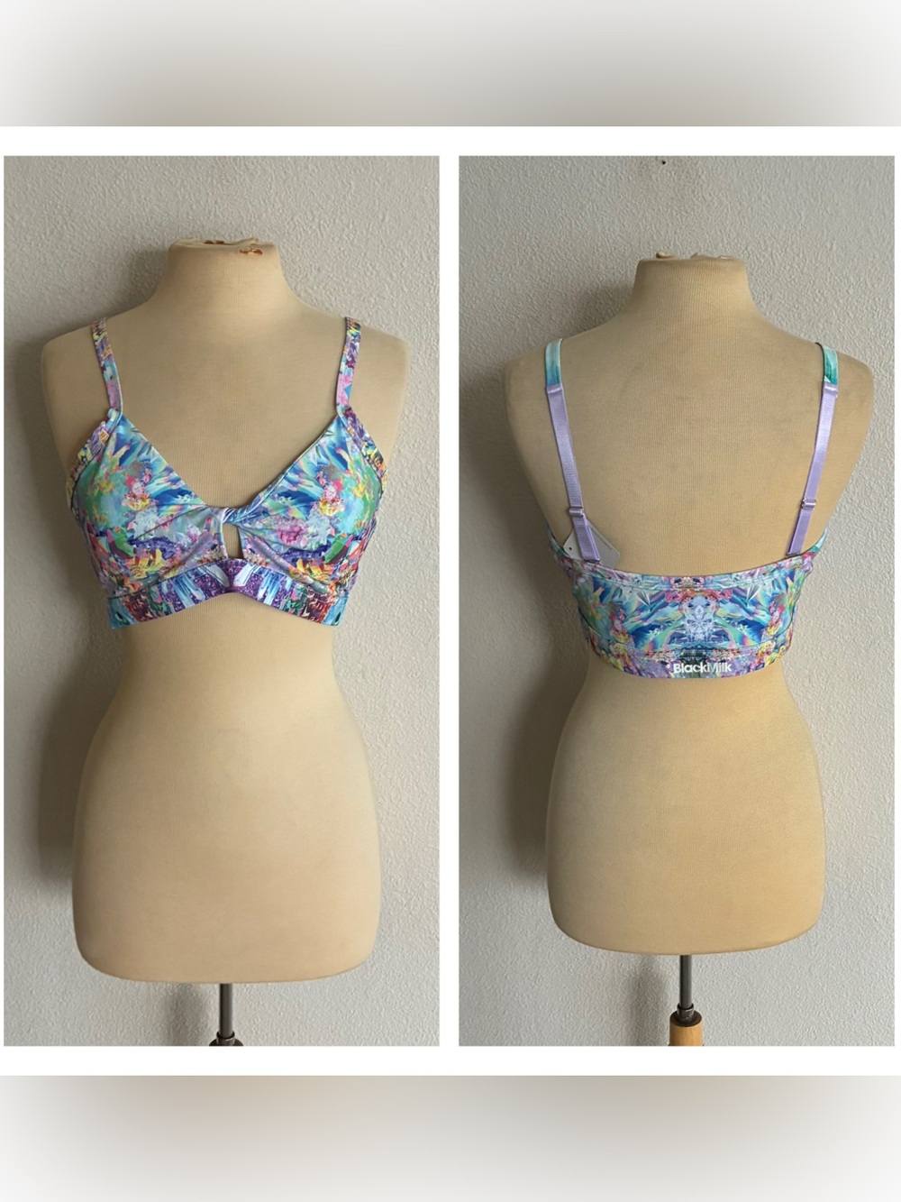 Blackmilk colorful crop top/ sports bra